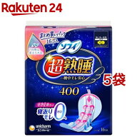 ソフィ 超熟睡ガード 特に多い夜用 羽つき 40cm(16個入*5袋セット)【ソフィ超熟睡ガード】