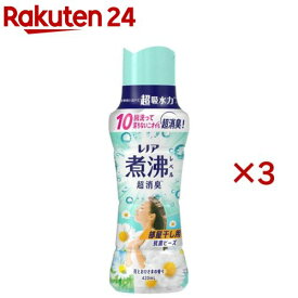 レノア 煮沸レベル超消臭 抗菌ビーズ 部屋干し用 花とおひさま 本体(420mL×3セット)【レノア抗菌ビーズ】