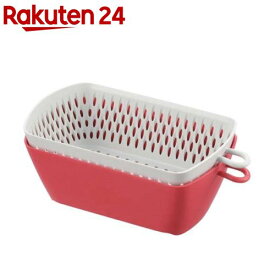 曙産業 チリトリ ザルボウル カク レッド MZ-3535(1セット)