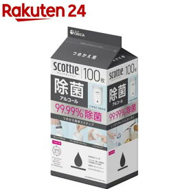 スコッティ ウェットティッシュ 除菌 アルコール つめかえ用(100枚)【スコッティ(SCOTTIE)】