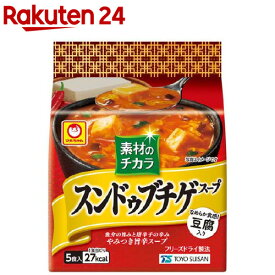 マルちゃん 素材のチカラ スンドゥブチゲスープ(6.6g*5食入)【マルちゃん】