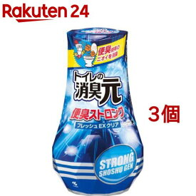 トイレの消臭元 便臭ストロング 芳香消臭剤 トイレ用(400ml*3コセット)【消臭元】