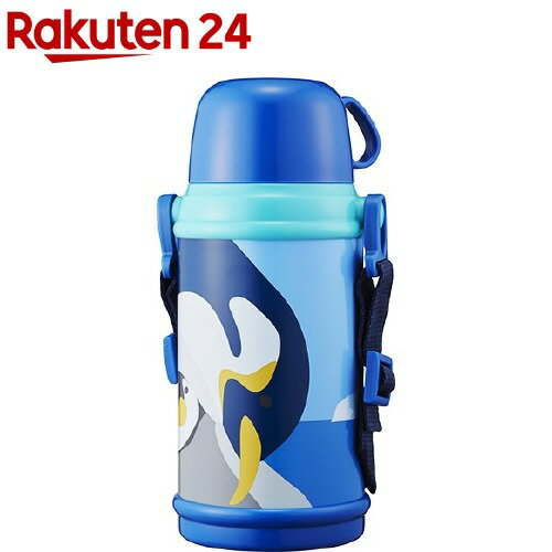 楽天市場 2way こども水筒 600ml ペンギン 1本入 楽天24