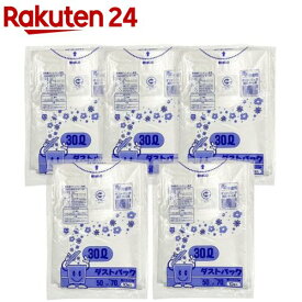 ゴミ袋 ダストパック 日本製 半透明 30L(10枚入×5冊)