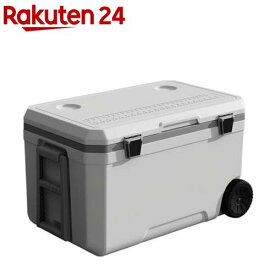 ハードクーラーボックス キャスター付 保冷 大容量 70L ホワイト IS-HCB70(1個)