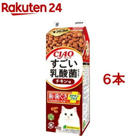 CIAO すごい乳酸菌 クランキー 牛乳パック チキン味(400g*6本セット)【チャオシリーズ(CIAO)】