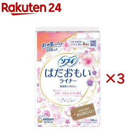 ソフィはだおもいライナーフローラルムスク(108枚入×3セット)【ソフィ　ライナー】