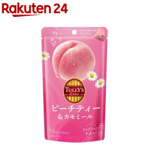 �^���[�Y�A���h�e�B�[ �s�[�`�e�B�[���J���~�[�� �e�B�[�o�b�O(3g×12�ܓ�)�yTULLY'S COFFEE(�^���[�Y�R�[�q�[)�z
