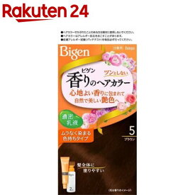 ビゲン 香りのヘアカラー 乳液 5 ブラウン(1セット)【ビゲン】[白髪染め]
