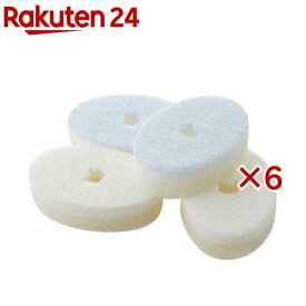 猫壱 洗剤なしでキレイに落とす 食器用スポンジ(4個入×6セット)【猫壱】