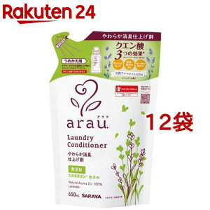 arau.(AE) ߗނ̂Ȃ߂炩dグ ߂p(650ml*12܃Zbg)yAED(arauD)z