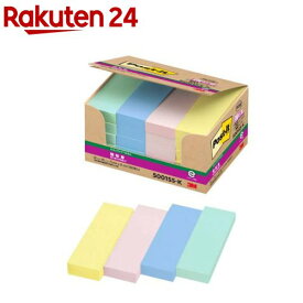 ポスト・イット エコノパック 強粘着 ふせん パステルカラー 混色 5001SS-K(90枚*20パッド)【ポストイット(Post-it)】