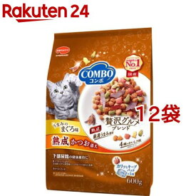 コンボ キャット まぐろ味・熟成かつお添え(600g*12袋セット)【コンボ(COMBO)】