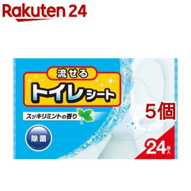 流せるトイレシート すっきりミントの香り(24枚入*5コセット)