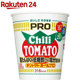 カップヌードルPRO 高たんぱく＆低糖質さらに塩分控えめ チリトマト ケース(80g×12食入)【カップヌードル】