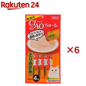 チャオ ちゅ〜る とりささみ(4本入×6セット(1本14g))【ちゅ〜る】[ちゅーる]