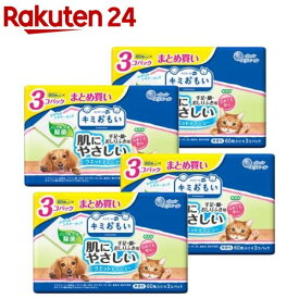 キミおもい 肌にやさしいウエットティシュー ノンアルコール除菌(60枚入*3個パック*4セット)【キミおもい】
