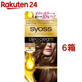 サイオス オレオクリームヘアカラー 1N シャイニングブラウン(6箱セット)【サイオス(syoss)】
