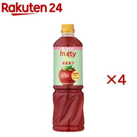 ミツカン 業務用フルーティス りんご酢 あまおう 6倍濃縮タイプ(1000ml×4セット)【フルーティス(飲むお酢)】