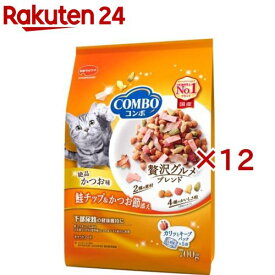 コンボ 猫下部尿路の健康維持 かつお味・鮭チップ・かつお節添え(5袋入×12セット(1袋140g))【コンボ(COMBO)】[キャットフード]