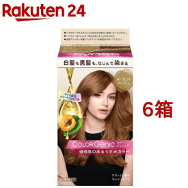 カラージェニック ミルキーヘアカラー N01 ルーセントベージュ（チラッと白髪用）(6箱セット)【サイオス(syoss)】