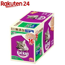 カルカン パウチ やわらかペースト 11歳から まぐろ 猫用 無添加(70g×16袋入)【カルカン(kal kan)】