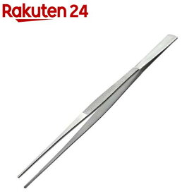 ANEX ステンレスピンセット ロング300mm 直 先端ギザ No.158(1セット)【ANEX】