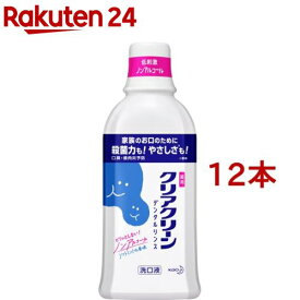 クリアクリーン デンタルリンス ノンアルコール ソフトミント(600ml*12本セット)【クリアクリーン】