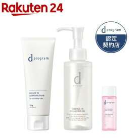 【~12/11 9:59 エントリーでポイント5倍】エッセンスインクレンジングフォーム・クレンジングオイル +モイストケア化粧水小型付(1セット)【d プログラム(d program)】