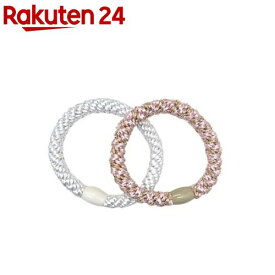 フランスラックス ポニーテールチューブ ホワイト+ベージュピンク(2本)【フランスラックス】