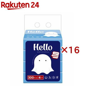 ハロー コンパクトソフトパックティシュ(4個入×16セット(1個150組))【ハロー】
