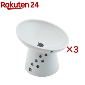 猫用 脚付にゃにゃめフードボウル ハイタイプ(3セット)【猫壱】