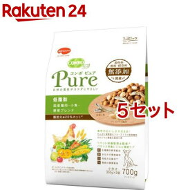 コンボ ピュア ドッグ 低脂肪 国産鶏肉・小魚・野菜ブレンド(700g*5セット)【コンボ(COMBO)】