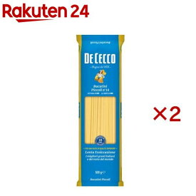 ディ・チェコ No.14 ブカティーニ・ピッコリ(500g×2セット)【ディチェコ(DE CECCO)】