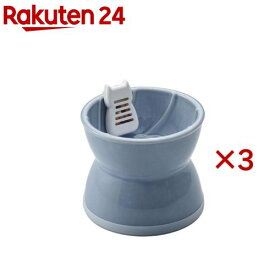 ピュアクリスタル 超ニャン水ボウル ブルー(3セット)【ピュアクリスタル】