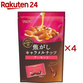 東洋ナッツ食品 焦がしキャラメルナッツ アーモンド(105g×4セット)【TON'S】