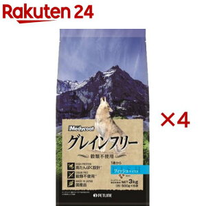 メディコート グレインフリー 1歳から フィッシュテイスト(500g*6袋入*4セット)【メディコート】