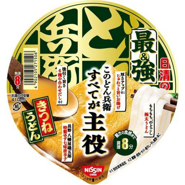 祝開店大放出セール開催中 日清 どん兵衛きつねうどん 12食入り 1ケース Kt Materialworldblog Com