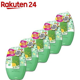 エールズ 消臭力 介護用 消臭芳香剤 置き型 さわやかグリーンハーブ(400ml*5個セット)【エールズ】