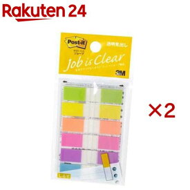 ポスト・イット ジョーブ 透明見出し 683NEH(6パッド×2セット(1パッド20枚))【ポストイット(Post-it)】