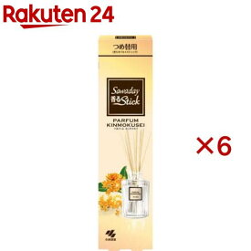 サワデー 香るStick つめ替用 パルファム キンモクセイ(70ml×6セット)【サワデー】