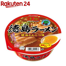 ニュータッチ 凄麺 徳島ラーメン 醤油とんこつ味 ケース(124g*12個入)【ニュータッチ】
