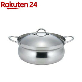 下村企販 IH対応 アルミ芯3層鋼 土鍋風なべ 22cm 45892(1個)