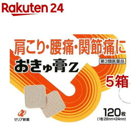 【第3類医薬品】おきゅ膏Z(120枚入*5箱セット(セルフメディケーション税制対象))【おきゅ膏】