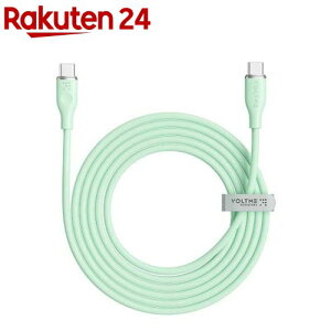 VOLTME �V���R�� �[�d�P�[�u�� USB-C��USB-C 60W �O���[�� 1.8m(1�{)