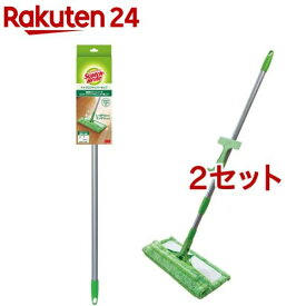 3M マイクロ ファイバー フロアフローリング モップ 本体 スコッチブライト FM-F1J(2セット)【スコッチブライト(Scotch Brite)】