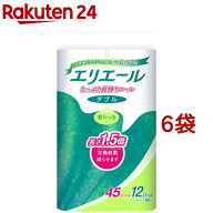 エリエール トイレットティシュー たっぷり長持ち ダブル( 12ロール×6個セット)【エリエール】[トイレッ…