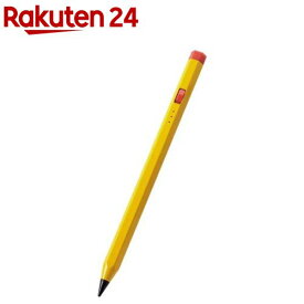 エレコム iPad用 タッチペン スタイラスペン 充電式 スリム 六角鉛筆型 イエロー(1個)【エレコム(ELECOM)】