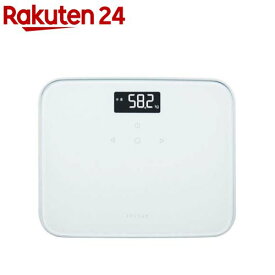 エレコム 体重計 乗るだけ 自動認識機能付 コンパクト デジタル ストーンホワイト(1台)