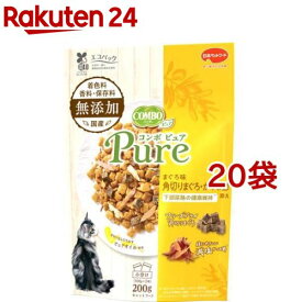 コンボ ピュア キャット まぐろ味 角切りまぐろ・かつお節添え(200g*20袋セット)【コンボ(COMBO)】